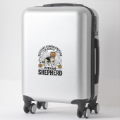 Grappige Duitse Herders Halloween Kostuum Hond Des Sticker (Koffer)