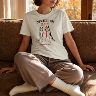 Grappige Duitse Herdershond Beste Hond Halloween Tri-Blend Shirt
