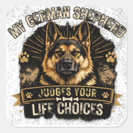 Grappige Duitse Herdershond GSD Sticker