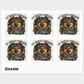 Grappige Duitse Herdershond GSD Sticker (Vel)
