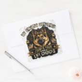 Grappige Duitse Herdershond GSD Sticker (Envelop)