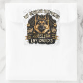 Grappige Duitse Herdershond GSD Sticker (Tas)