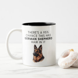 Grappige Duitse Herdershond Haar Tweekleurige Koffiemok