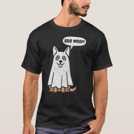 Grappige Duitse Herdershond Halloween Geest Hond T-shirt