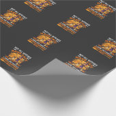 Grappige Duitse Herdershond Halloween Heks Hond Cadeaupapier (Hoek)