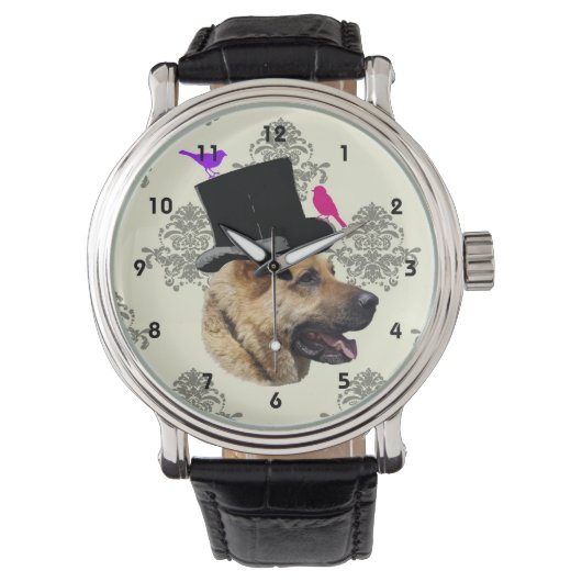 Grappige Duitse herdershond Horloge (Voorkant)
