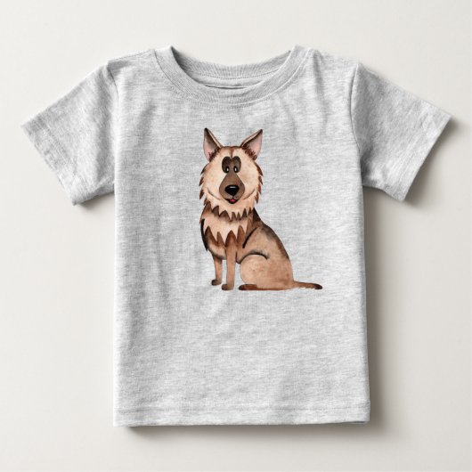 Grappige Duitse Herdershond Puppie Hond Dier (Voorkant)