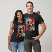 Grappige Duitse Herdershond Ruimte T-shirt (Unisex)