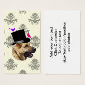 Grappige Duitse herdershond Visitekaartjes (Voorkant /achterkant)