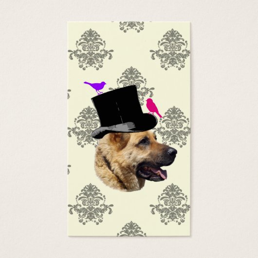 Grappige Duitse herdershond Visitekaartjes (Voorkant)