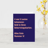 Grappige Duitse humoristische grap Kaart (Gele Bloem)