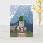  grappige Duitse kat Kaart (Gele Bloem)