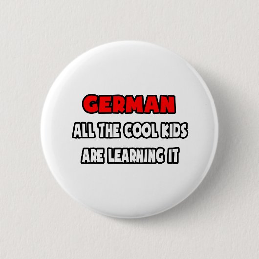 Grappige Duitse leraar shirts en geschenken Ronde Button 5,7 Cm (Voorkant)