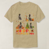 Grappige Duitse Staande Hond Kerst T-shirt (Design voorkant)