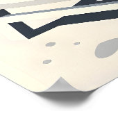 Grappige Duitse vlag Poster (Hoek)