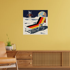 Grappige Duitse vlag Poster