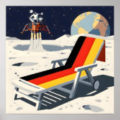 Grappige Duitse vlag Poster (Voorkant)