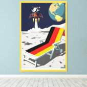 Grappige Duitser Canvas Afdruk (Insitu (Houten vloer))