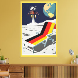 Grappige Duitser Canvas Afdruk
