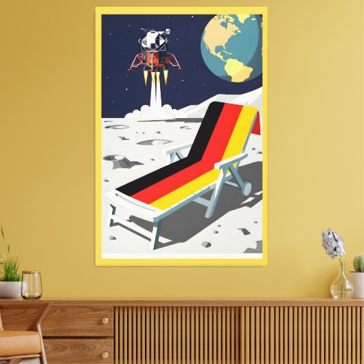 Grappige Duitser Canvas Afdruk (Insitu (Woonkamer))