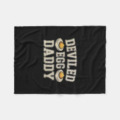 Grappige Duivelsei Papa Thanksgiving-diner Humor Fleece Deken (Voorkant (Horizontaal))
