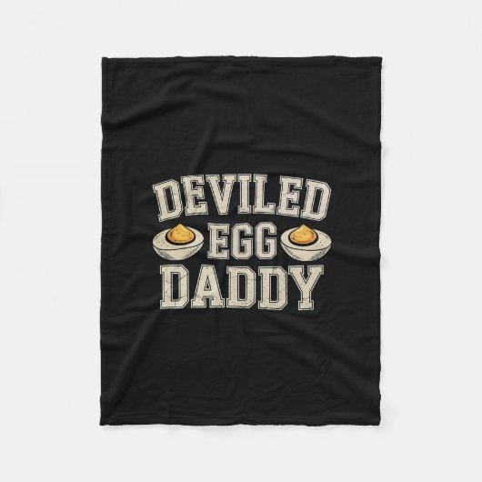 Grappige Duivelsei Papa Thanksgiving-diner Humor Fleece Deken (Voorkant)