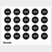 Grappige Duivelsei Pappie Thanksgiving Ronde Sticker (Vel)