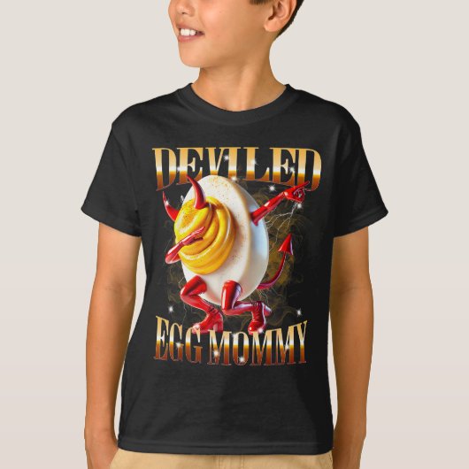 Grappige Duivelsei Voedsel Humor Dab Meme Ontwerp  T-shirt (Voorkant)