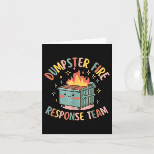 Grappige dumpster brand reactie team chaos meme kaart