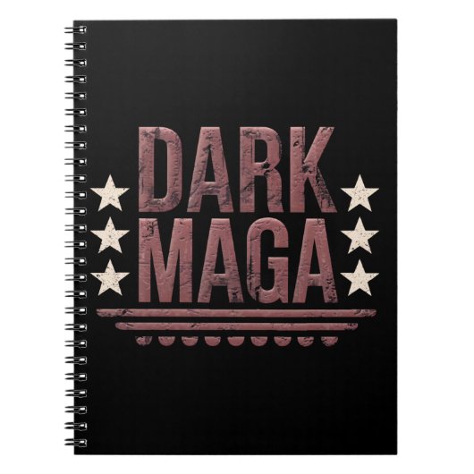 Grappige DUNKERE MAGA 2024 Notitieboek (Voorkant)