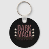 Grappige DUNKERE MAGA 2024 Sleutelhanger (Voorkant)