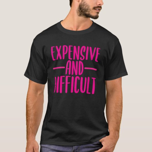 Grappige Duur en Moeilijk Grappige Vrouwen Meisjes T-shirt (Voorkant)