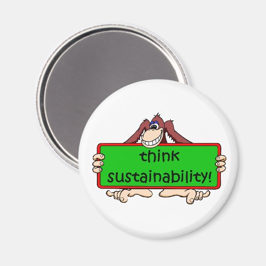 Grappige duurzaamheid magneet (Voorkant / Achterkant)