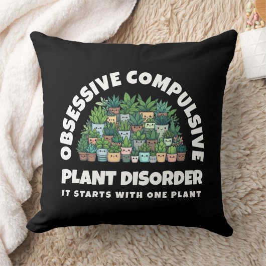 Grappige Dwangmatige Plantenstoornis Kussen (Deken)