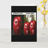 Grappige Dwaze Ai Appel Gen Z Meme Brainrot Humor  Kaart (Gele Bloem)