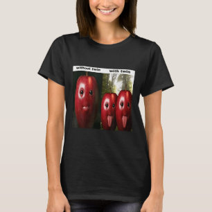 Grappige Dwaze Ai Apple Gen Z Meme Brainrot Humor T-shirt