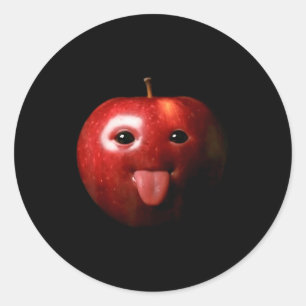 Grappige Dwaze Ai Gen Z Meme Brainrot Humor Tong U Ronde Sticker