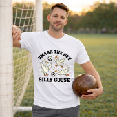 Grappige Dwaze Gans Voetbalgrap T-shirt