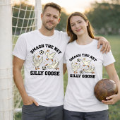 Grappige Dwaze Gans Voetbalgrap T-shirt