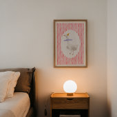Grappige Dwaze Gans Watercolor Print