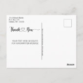 Grappige Dwaze Katten Retro Auto Bedankt Script Ha Briefkaart (Achterkant)