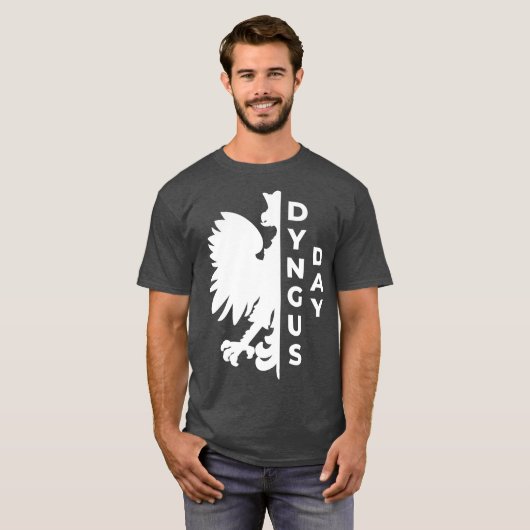 Grappige Dyngus Dagen Polska Eagle Poolse Kleding T-shirt (Voorkant volledig)