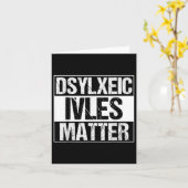 Grappige dyslectische levens _ ADHD _ Dyslexie Bew Kaart (Gele Bloem)