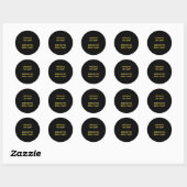 Grappige dyslectische spelfout grap ronde sticker (Vel)