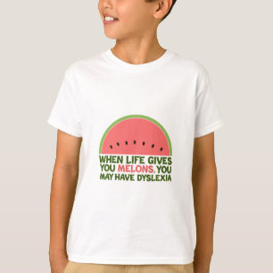 Grappige Dyslexie Quote Dyslectische Humor Kinder T-shirt