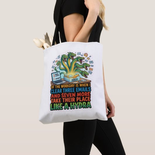 Grappige e-mail Hydra Tote Bag (Dichtbij)