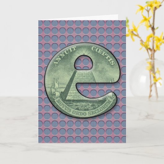 Grappige e-verjaardag kaart (Gele Bloem)