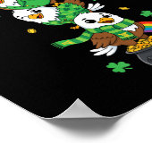 Grappige Eagle Clover St Patricks Day Vrouwen Mann Poster (Hoek)