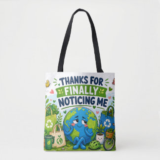 Grappige Earth Day Eco Grafiek Tote Bag