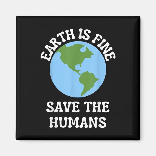 Grappige Earth Day Planet Environmental Protection Magneet (Voorkant)